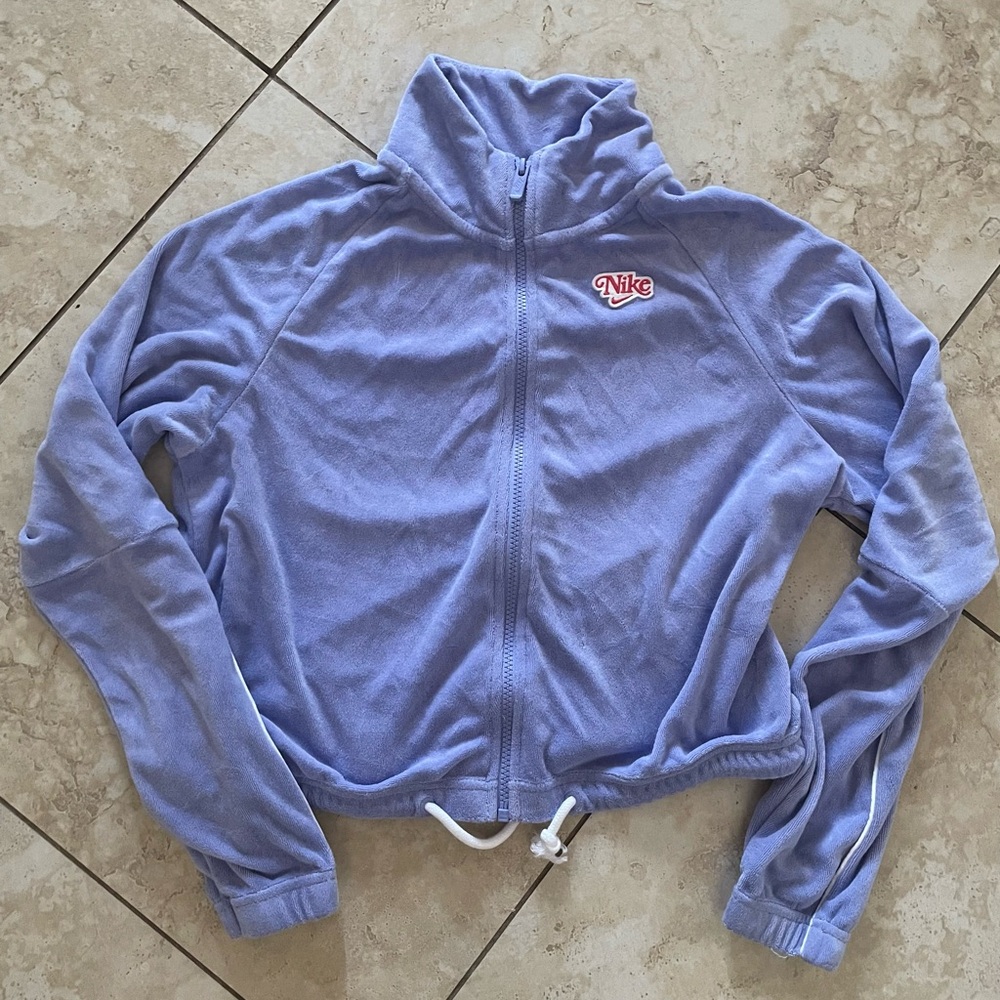 Nike Terry Cloth Zip Up Retro Femme